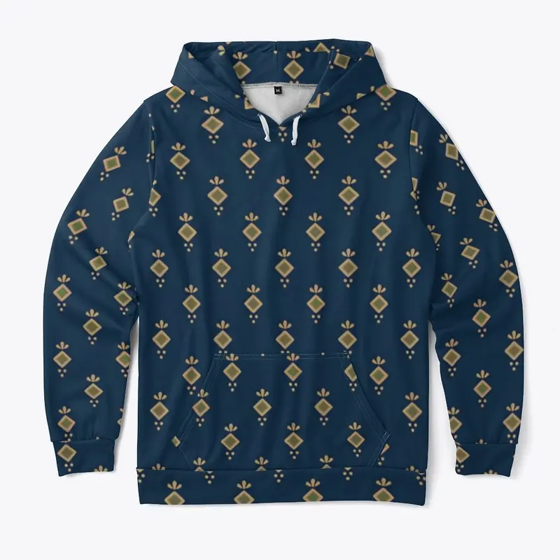 Ditsy Dot Navy Hoodie