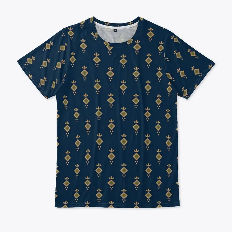 Ditsy Dot Navy Unisex Tee