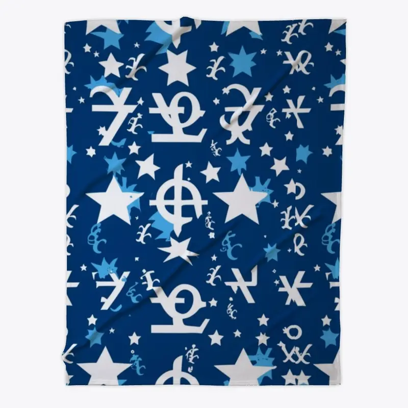 Star Abstract Pattern Fleece Blanket