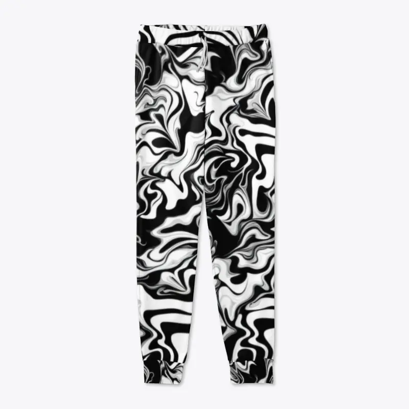 Black and White Joggers