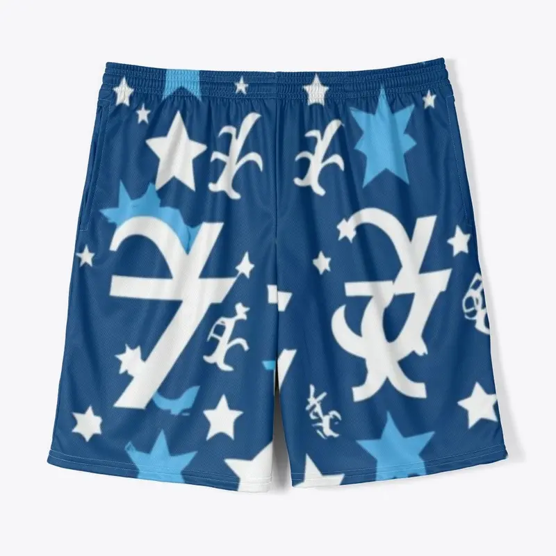 Star Abstract Men Jersey Short