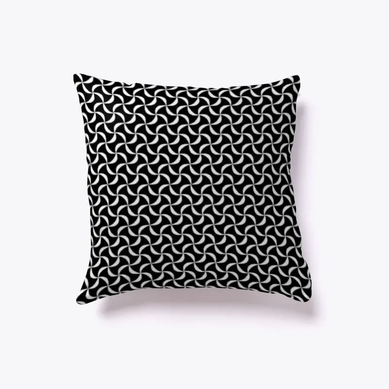 Black Petite Square Pillow