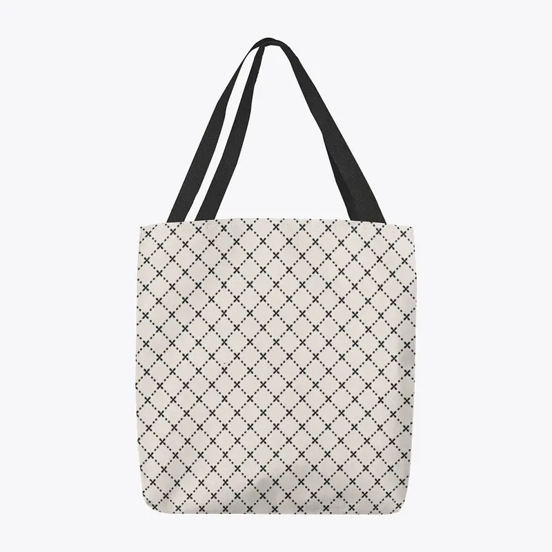 Square Grid Tote Bag