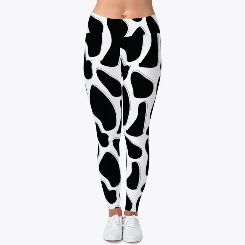 Black and White Abstract Leggings